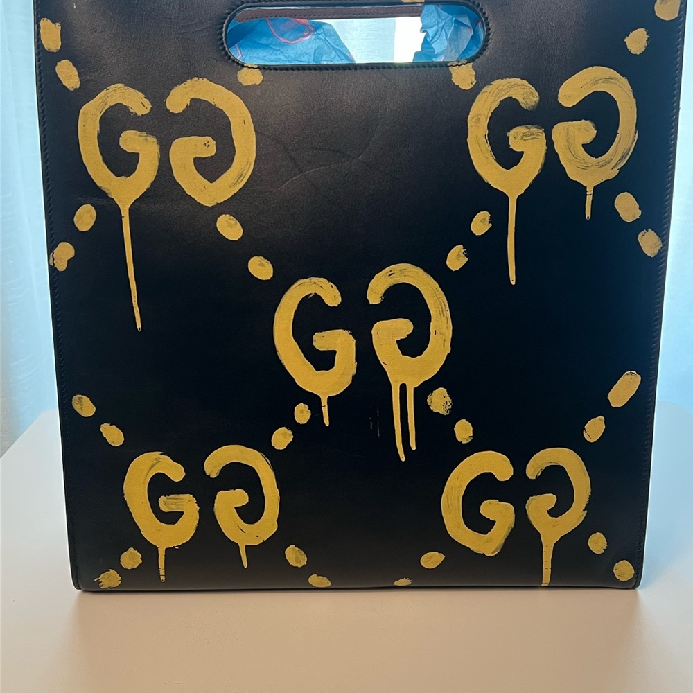 Gucci Black and Yellow Briefcase - Picture 3 of 15